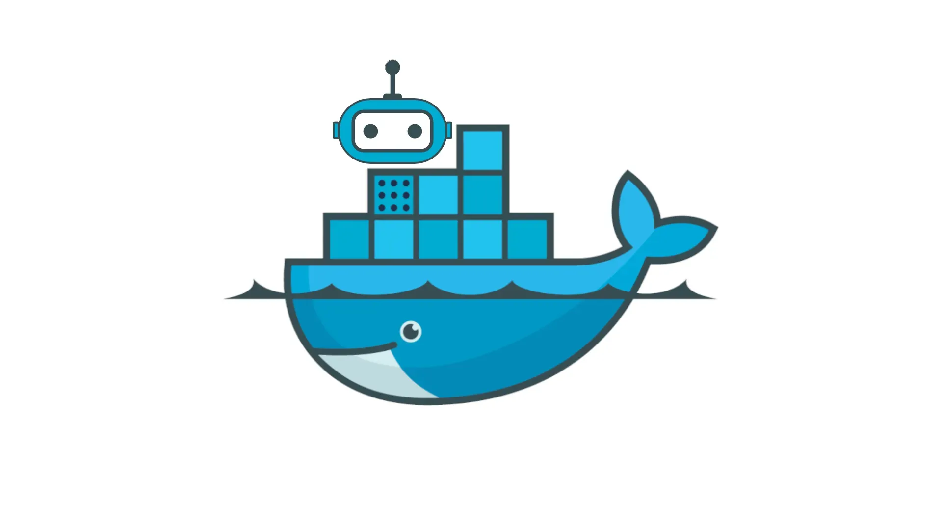 robot as a container on docker whale